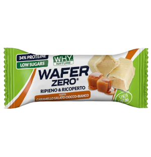 BARRETTA WHYNATURE WAFER ZERO 35 GR CARAMELLO SALATO CIOCCOLATO BIANCO