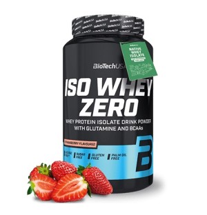 PROTEINE ISO WHEY ZERO BIOTECH USA 908 GR FRAGOLA