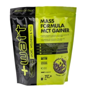 PROTEINE +WATT MCT MASS GAINER 907 GR CACAO