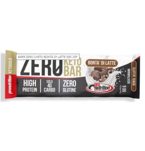 BARRETTA ZERO KETO BAR PRONUTRITION BONTA' DI LATTE 50 GR