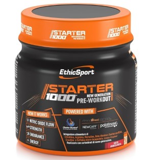 PRE-WORKOUT STARTER 1000 ETHIC SPORT GUSTO ARANCIA ROSSA BARATTOLO DA 400 GR