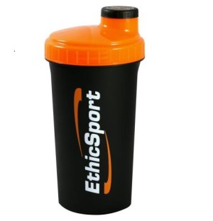 SHAKER ETHIC SPORT 600 ML NERO CON TAPPO ARANCIO