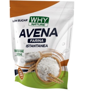 FARINA D' AVENA LOW SUGAR WHY NATURE GUSTO BURRO D'ARACHIDI E CARAMELLO 1 KG