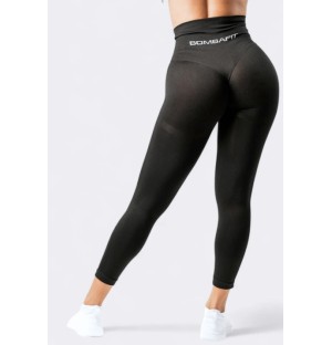 LEGGINS PUMP IT MONOCOLOR PUSH UP NERO MISURA L-XL BOMBAFIT